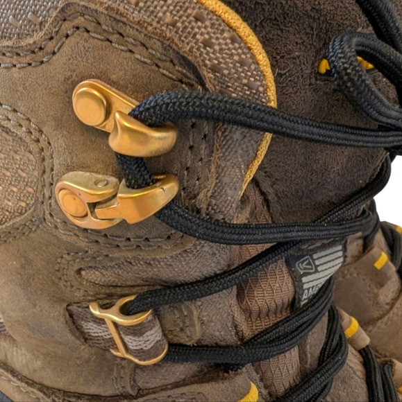 KEEN Targhee Ankle Height Brown KeenDry Weatherproof Leather Winter Boots 9 39 - Picture 6 of 10